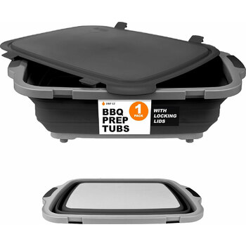 Drip EZ BBQ Prep Tubs 2.0 With Locking Lids