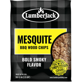 LumberJack Mesquite BBQ Wood Chips - Bold Smoky Flavor
