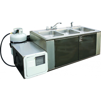 Meadow Creek 3-Bowl Cleanup Sink (Trailer Mounted)