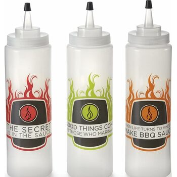 Outset Condiment Squirt Bottles (3-Pack)